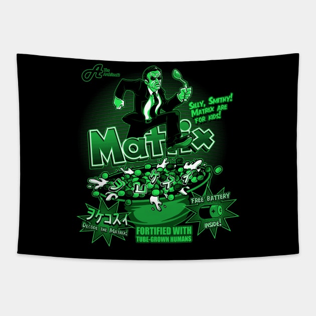 Matrix Cereal Tapestry by Punksthetic