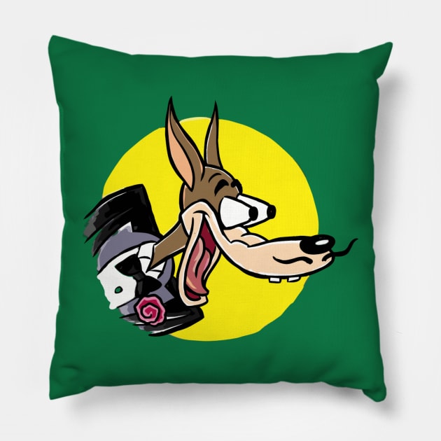 🐺 Slick Joe McWolf Pillow by INLE Designs