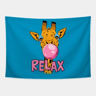 Giraffe Relax Tapestry