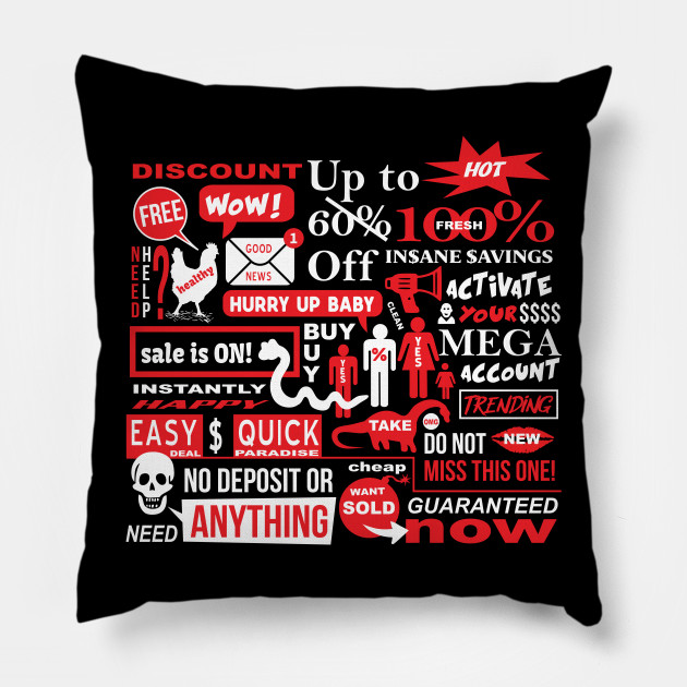 Funny Marketing Style Design Marketing Pillow Teepublic Uk