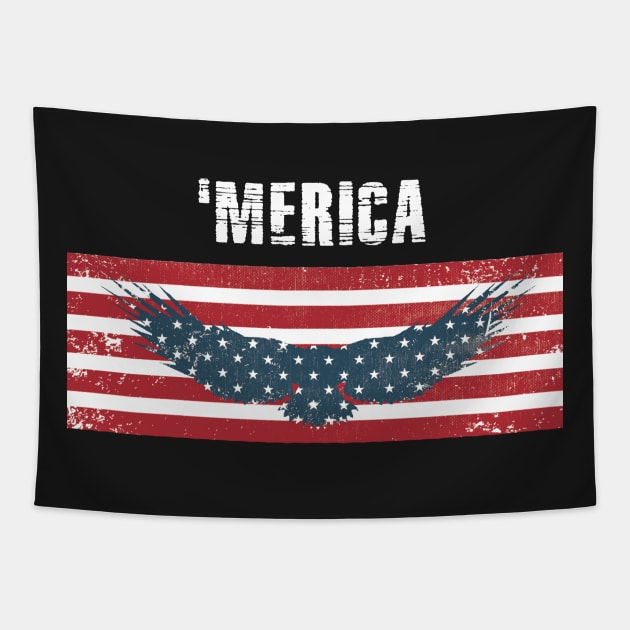 Eagle 'Merica Stars and Stripes Tapestry by TriHarder12