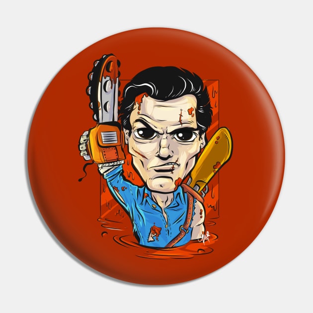 Pop Culture Caricature #22 - Ash Pin by yazgar