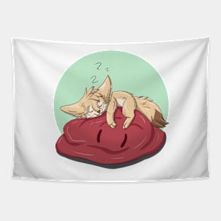 Fennec fox asleep sleep Tapestry