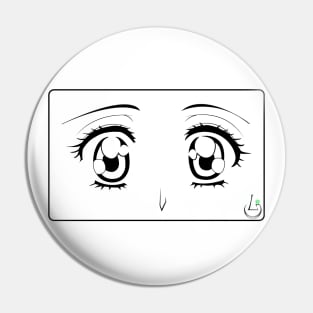 Eyes in Black & White Pin