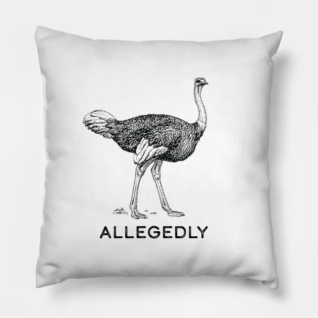 Allegedly Ostrich Pillow by SunnyLemonader
