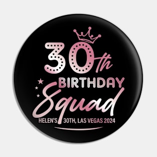 ROSE GOLD 30th Birthday Queen Las vegas Bday Gift For Women Mother day Pin