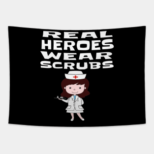 REAL HEROES WEAR SCRUBS Tapestry