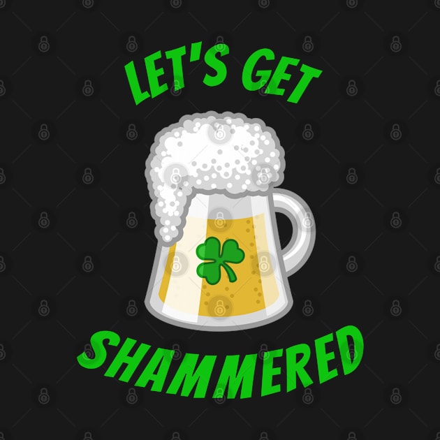 Funny Saint Patricks Day Shamrock and Beer Drinking tshirt by BansheeApps