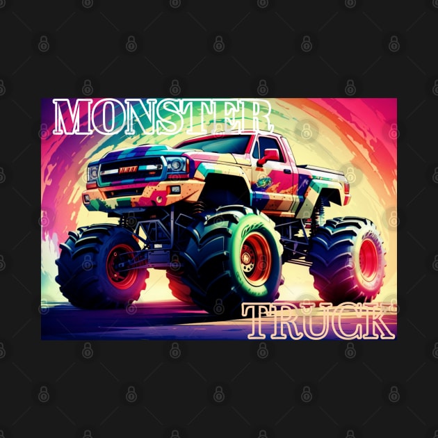 Rainbow monster truck by Aceplace Design