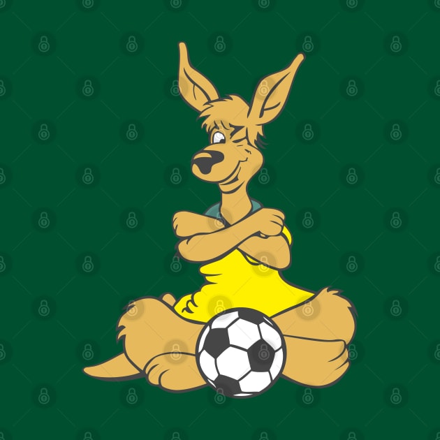 Retro Socceroos Kangaroo by StripTees