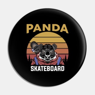 PANDA SKATEBOARD Pin