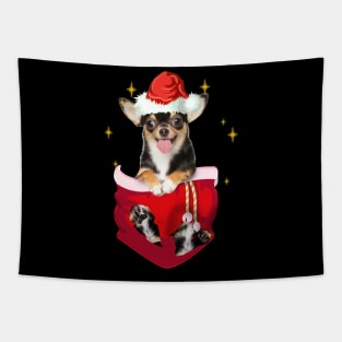 Chihuahua  In Pocket Christmas Gift Tapestry