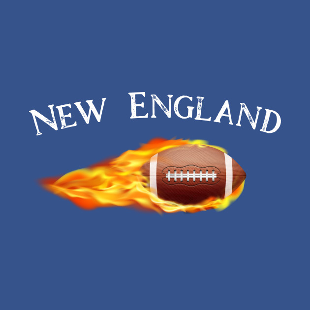 Discover Football New England Ball on Fire - Football - T-Shirt