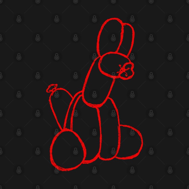 Sitting Balloon Dog by GhostSoda