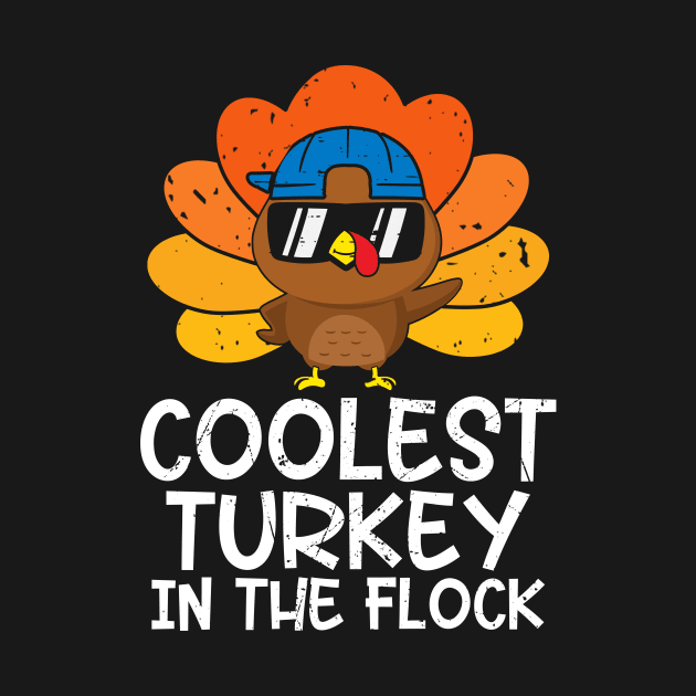 Thanksgiving Boys Coolest Turkey in the Flock by MetalHoneyDesigns