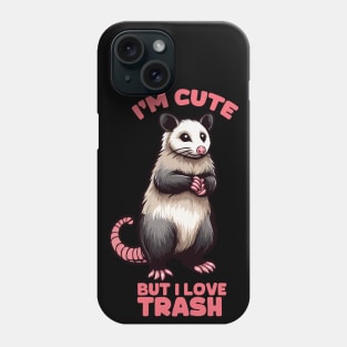 cute possum quote Phone Case