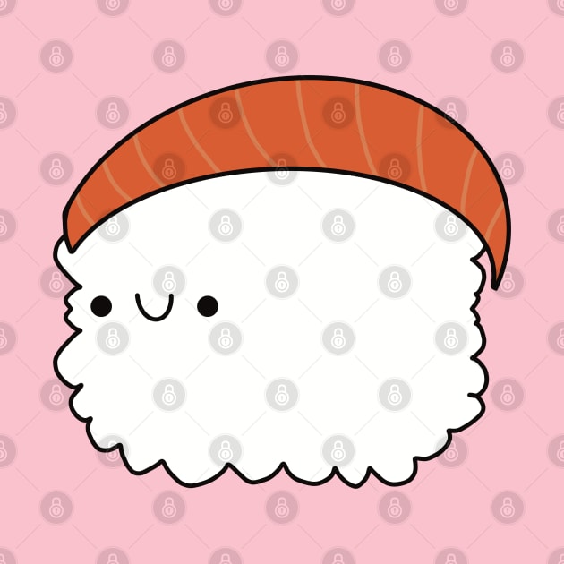 Cute Salmon Sushi - Kawaii Nigiri Sushi by KawaiiByDice