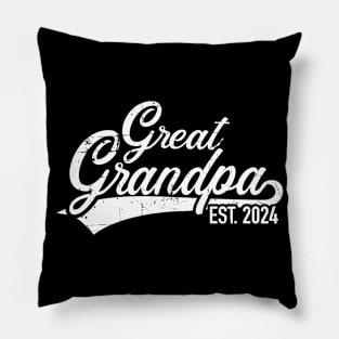 Great grandpa est. 2024 for pregnancy announcement Pillow