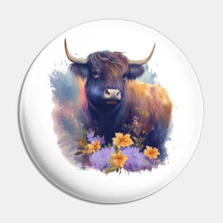 Yak Floral Pin