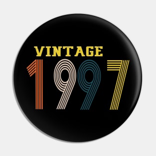 1997 vintage retro year Pin