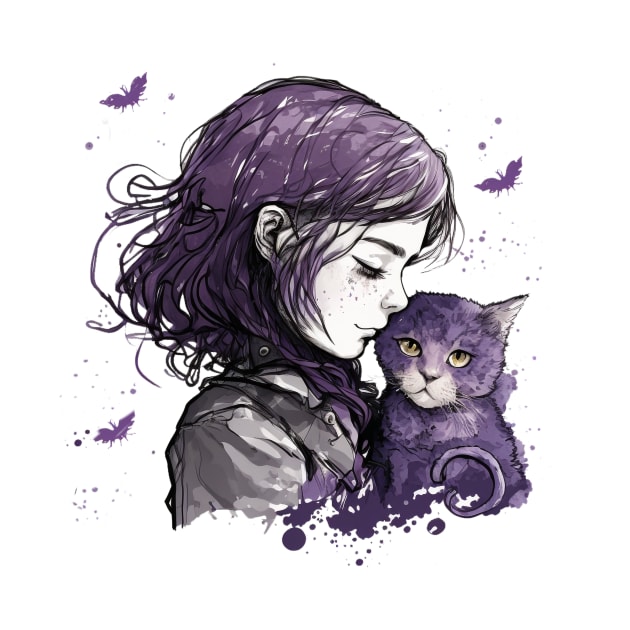 Cat Purple up by Catwizz