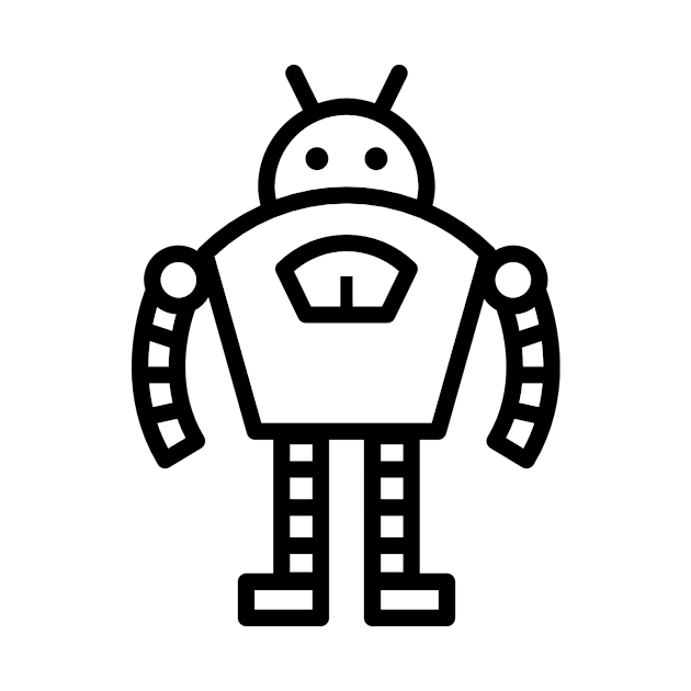 Cartoon Robot Android Icon by AustralianMate