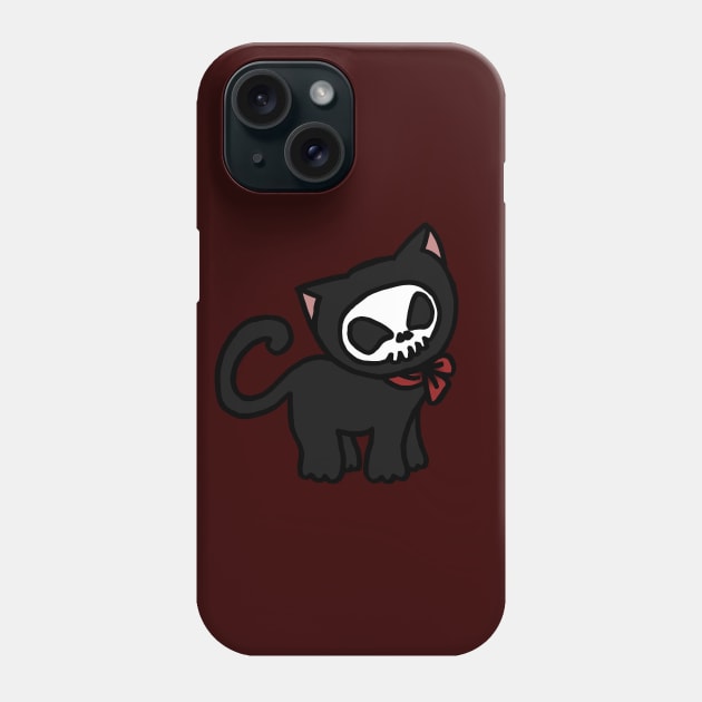 Skullcat Phone Case by ElviraDraat