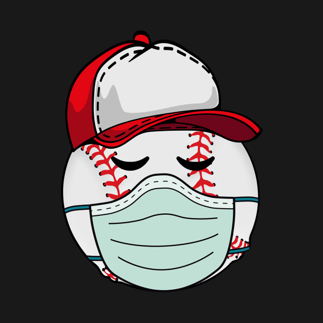 Baseball Wearing Mask Face Anti Virus 2020 by cruztdk5