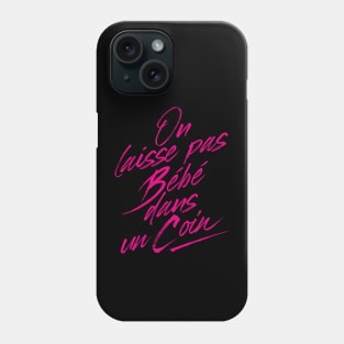 dans un coin noir Phone Case