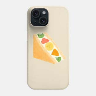 Fruit sandwich pixel art Phone Case