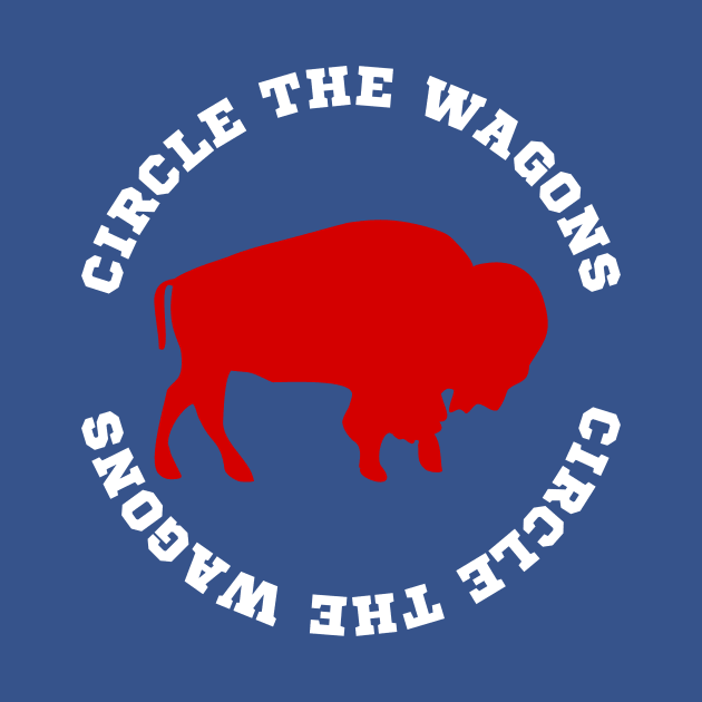 Circle the Wagons Buffalo Football by LaurenElin