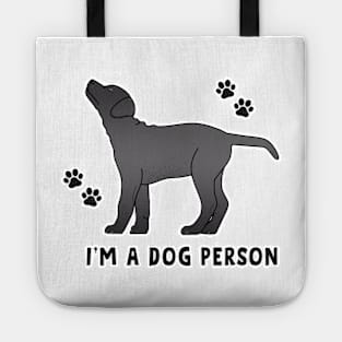 I'm a dog person grey Tote