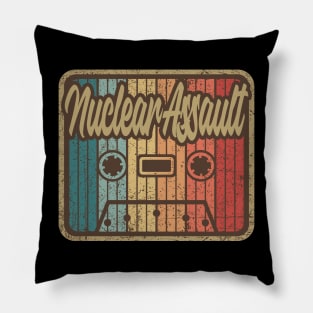 Nuclear Assault Vintage Cassette Pillow
