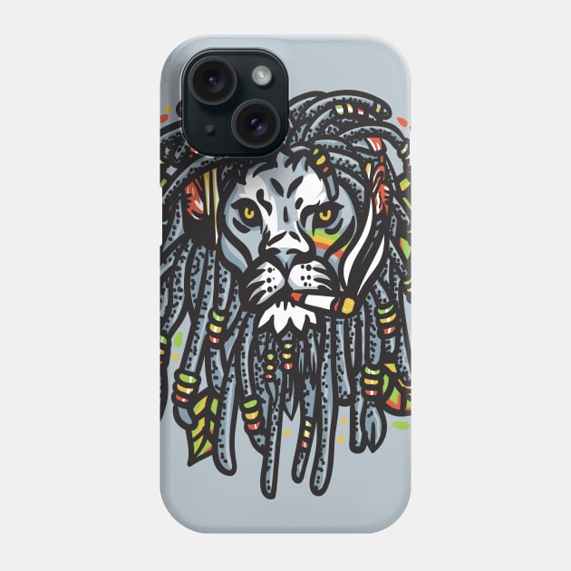 Reggae Lion Phone Case by machmigo