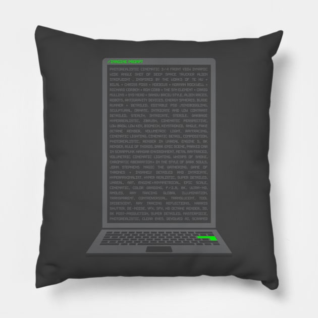 The Monolith AI Prompt Pillow by dcescott