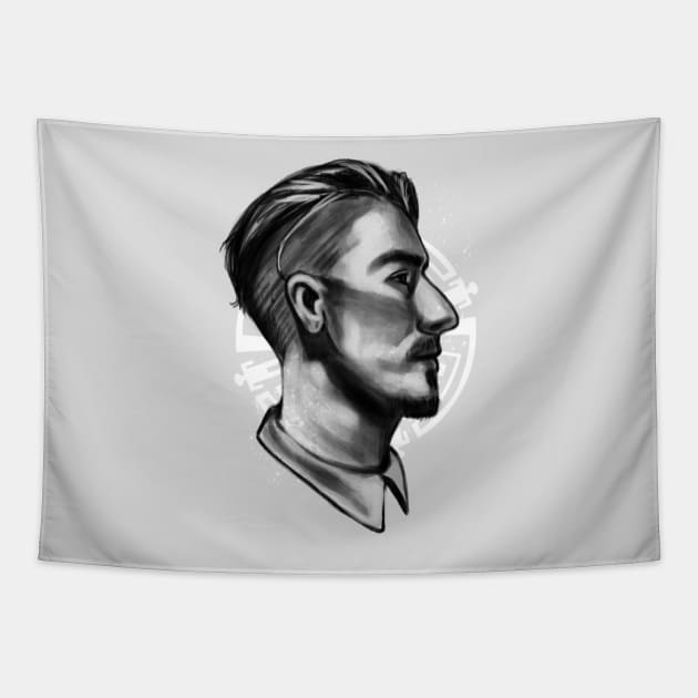 Duke Crocker - Eric Balfour Tapestry by Blanquiurris