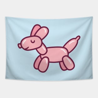 Cute Balloon Dog Pink Tapestry