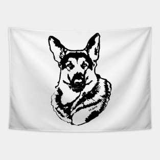 Moosedog or Bust (single sided print) Tapestry