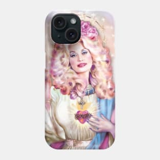 Our lady of Big Hair Art Phone Case