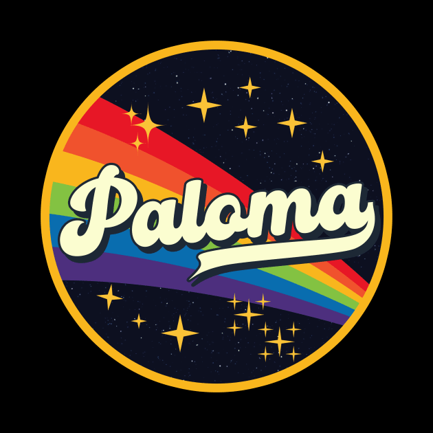 Paloma // Rainbow In Space Vintage Style by LMW Art