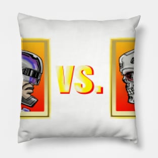 Machine Man vs Man Machine Pillow