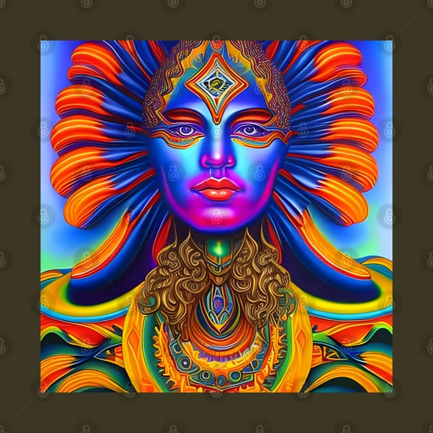 Techno-Shaman (25) - Trippy Psychedelic Art by TheThirdEye