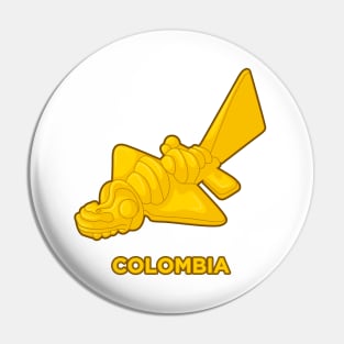 Colombian ancient indigenous bird Pin