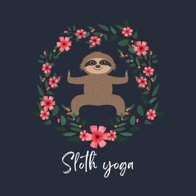 Sloth yoga by PEERDA MIX DESIGN