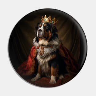 Majestic Bernese Mountain Dog - Medieval Swiss Queen Pin