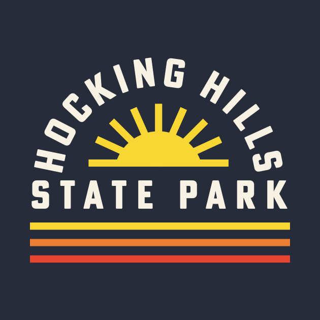 Hocking Hills State Park Ohio Retro Vintage Sunshine by PodDesignShop