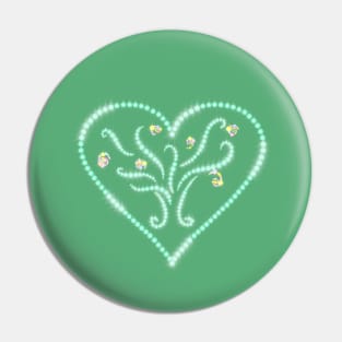 Heart tree2 Pin