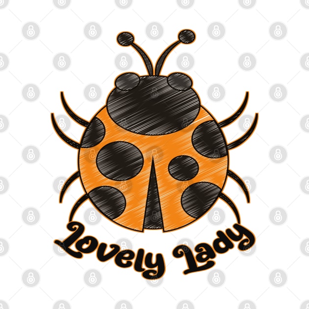 Cute Orange Color Ladybug - Lovely Lady by Animal Specials