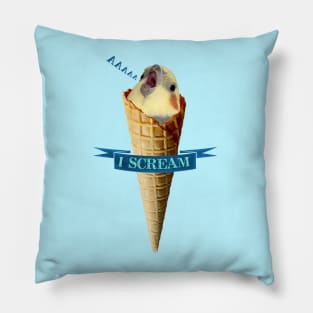 real ice cream cockatiel Pillow