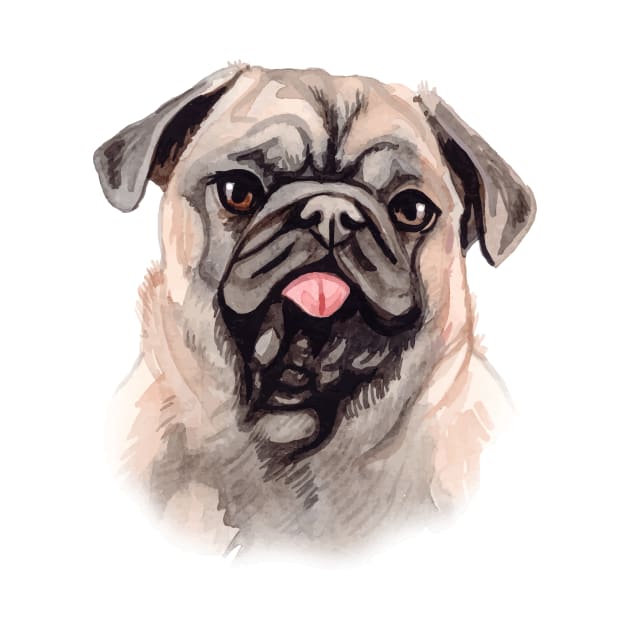 Pug by RainbowAndJackson